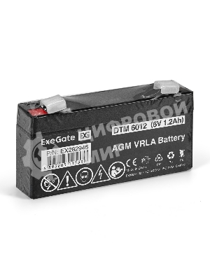 Батарея для ИБП ExeGate EX282945RUS DTM 6012 (6V 1.2Ah, клеммы F1)