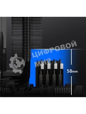 Устройство охлаждения(кулер) ID-Cooling Frozn A720 черный 140мм алюминий+медь 2000rpm 33.5db 4-pin 300W 163мм