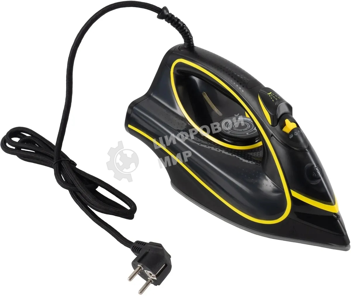 Утюг Hyundai H-SI01560 3200 Вт черный/желтый