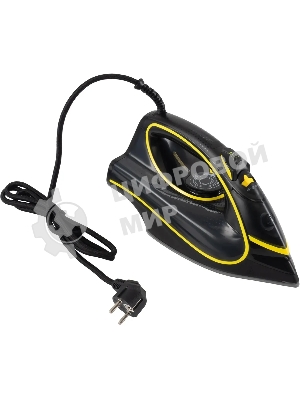 Утюг Hyundai H-SI01560 черный/желтый, 3200 Вт, 35 г/мин, 220 г/мин, 450 мл