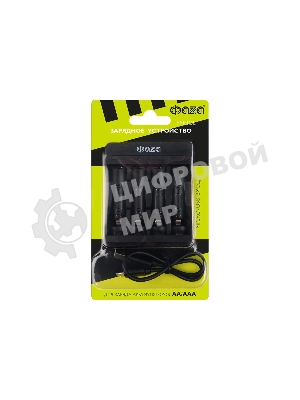 Устройство зарядное B-95USB Ni-Cd/Ni-MH (4хAA/4хAAA/1х9В) индикатор зарядки питание от USB кабель MicroUSB-USB в комплекте ФАZА 5038899