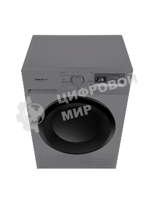 Сушильная машина Maunfeld MFDM168SL02 нержавеющая сталь, 8 кг, сушка - тепловой насос, программ - 16, 59.5 x 84.5 x 61 см