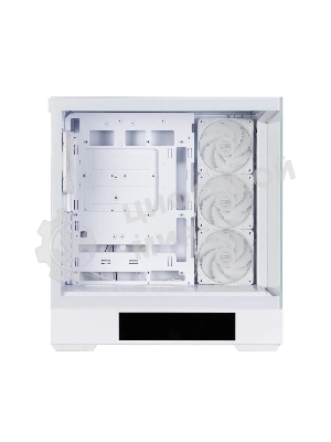 Компьютерный корпус ZALMAN P40 DS, ATX, белый, WINDOW, 9.1-inch LCD screen, 2xCombo(2.5” or 3.5”), 1x2.5”, 1xUSB TYPE-C, 2xUSB 3.0, SIDE 3x120мм ARGb, REAR 1x120мм ARGb