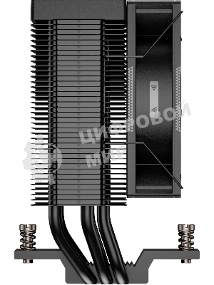 Кулер для процессора PCCooler R300 BK S115X/1200/1700/1851/AM4/AM5 (TDP 150W, 92mm Fan, 3 тепловые трубки 6мм, 800-2200RPM, 18-30dBa)