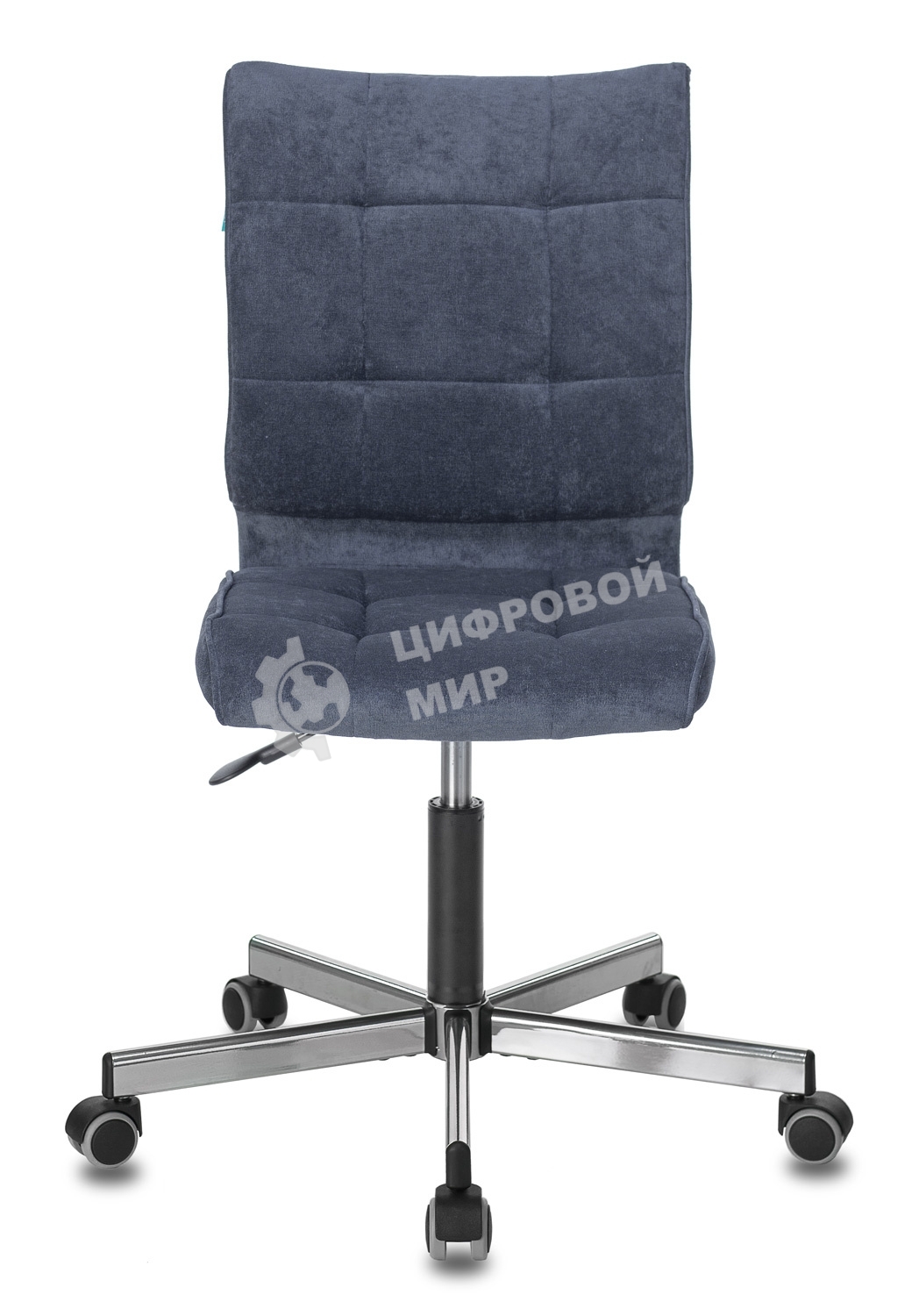 Кресло компьютерное Бюрократ CH-330M/LT-27 без подлокотников, темно-синий Light 27, крестовина металл