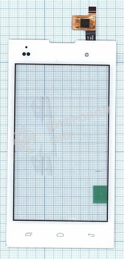 Сенсорное стекло (тачскрин) для Fly IQ4418 ERA Style 4, белое