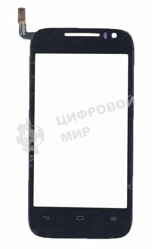 Сенсорное стекло (тачскрин) для Huawei Ascend G302D, черное