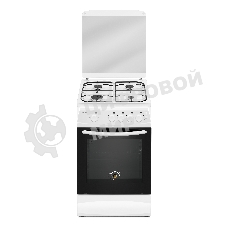 Плита газовая Kraft KF-FSK5404AGWG белый, конфорок 4 газовых, духовка 58 л, 50 см x 87 см x 63 см