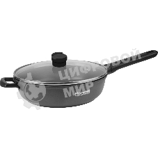 Сотейник Rondell Zorro RDA-1453, 28 см, с крышкой, графитовый