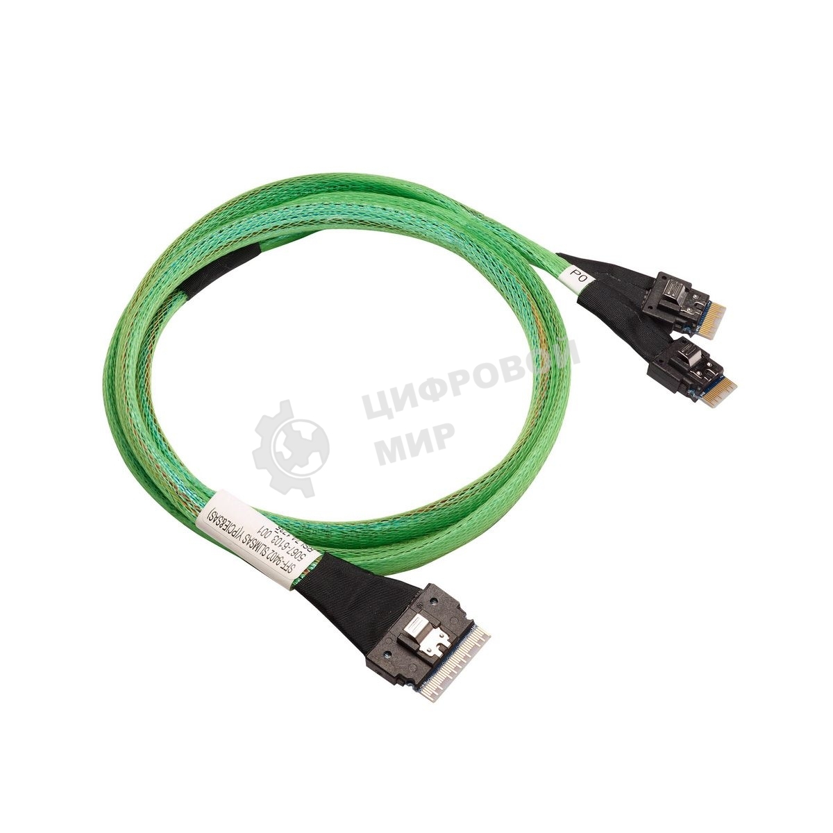 Кабель ACD RSL74-9219 (00-00973907) Slimline SASx8 (SFF8654) -to- 2 Slimline SASx4 (SFF8654)+ SFF9402, 1M, (аналог Broadcom 05-60004-00)