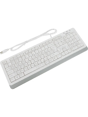 Клавиатура проводная A4Tech Fstyler FK10, USB, белый/серый