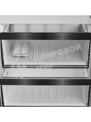 Холодильник Hotpoint HDKP 7201 DX нержавеющая сталь двухкамерный 267/100л морозилка снизу, No Frost