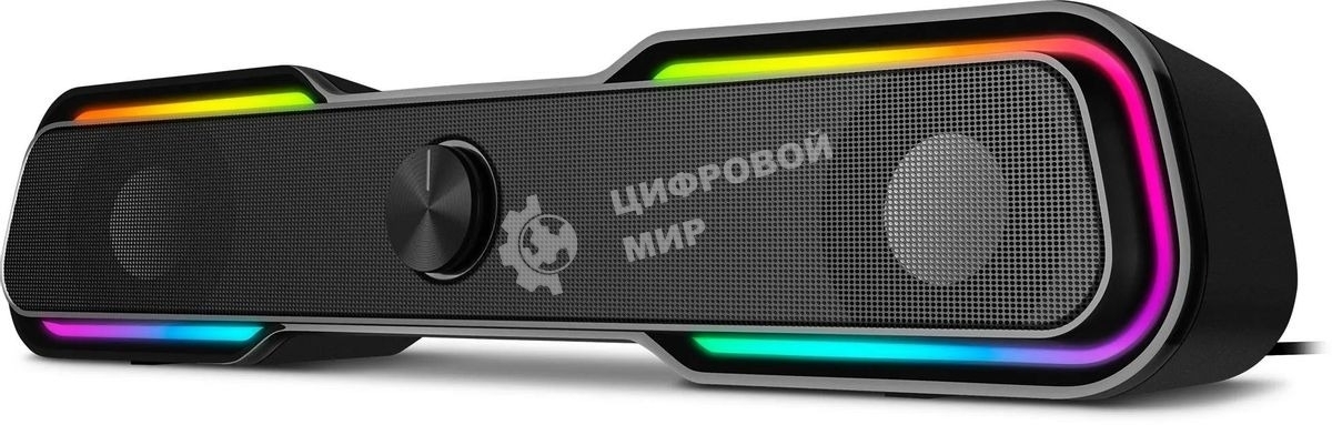 Акустическая система Sven 450 2.0 (2x5W, Bluetooth, RGb-подсветка) черная