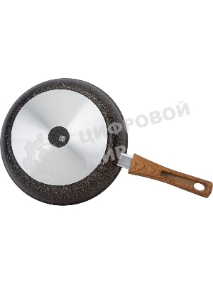 Сковорода Kukmara Granit ultra сго262а, 26 см, съемная ручка, без крышки, серый