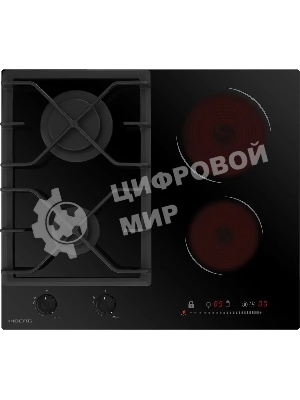Комбинированная варочная панель HIBERG VM 6021 B независимая, черный
