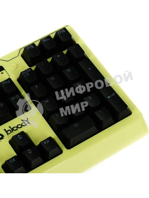 Клавиатура проводная A4Tech Bloody B810RC Punk USB желтый/черный