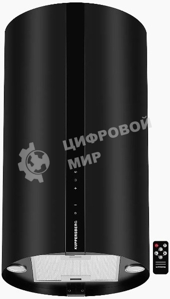 Вытяжка Kuppersberg VORTEX B ширина 40 см, отвод/рециркуляция, 800 м3/час, электронное сенсорное управление, 5 скоростей, светодиодное освещение 2х1 Вт, металлические жироулавливающие фильтры, угольный фильтр KF-ES (опция), 42 дБ, черный