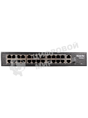 Коммутатор Falcon Eye FE-24FPG2, 24×100 Мбит/с PoE + 2×1 Гбит/с, неуправляемый