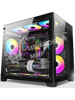 Компьютерный корпус AeroCool/Formula Crystal Z5 черный без БП mATX 1x120мм 2xUSB 2.0 1xUSB 3.0 audio bott PSU