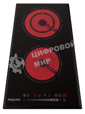 Электрическая варочная поверхность Hotpoint HR 3O4 BAS, независимая, черный