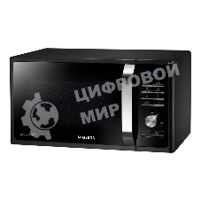 Микроволновая печь Samsung MG23K3515AK/BW черный, 23 л, 800 Вт, переключатели - кнопки, поворотный механизм