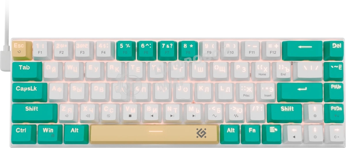 Клавиатура Defender Vexx Pro GK-084 проводная, USB Type-A, белый