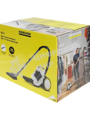 Пылесос Karcher VC 3 белый/черный, 250/700 Вт, уборка сухая, пылесборник контейнер 0.9 л