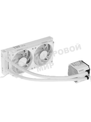 Жидкостная система охлаждения ASUS TUF GAMING LC III 240 ARGB WHT белый, алюминий/медь, 2600 об/мин, 37.4 дБ, 4 pin