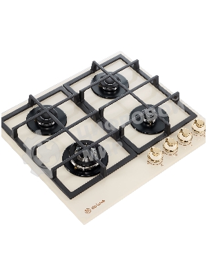 Газовая варочная поверхность DeLuxe GG4 750229F-TC-152, 4 конфорки, закаленное стекло, 7800 Вт