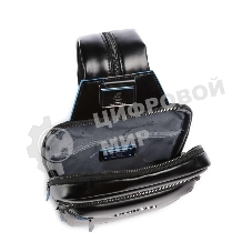 Рюкзак слинг мужской Piquadro Blue Square CA6589B2/N, кожа, черный