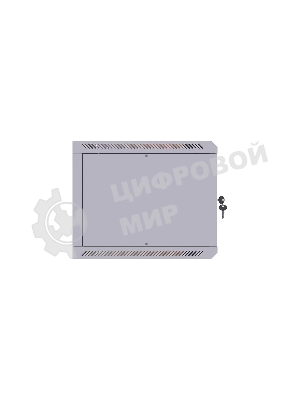 Шкаф коммутационный Suprlan (05-1063) настенный 6U 600x450 мм пер. дв. стекл направл. под закл. гайки 70 кг RAL 7035 385 мм 15.7 кг 360 мм