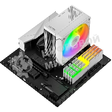 Кулер для процессора ID-Cooling FROZN A410 SE ARGb белый 180W/Intel 1700, 12*, 115*, AMD AM5, AM4/Screws