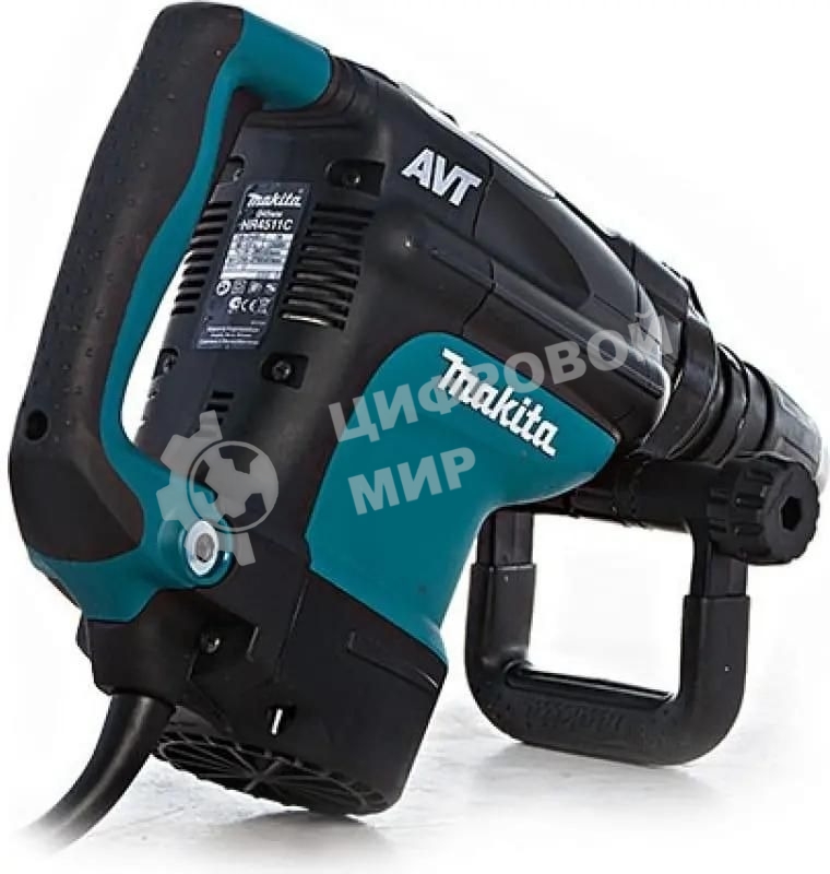 Перфоратор Makita HR4511C SDS-max HR4511C 1300Вт,2реж,2.7-13Дж,1250-2750у\м,7.8кг,чем,ABT,антивиб рукоятка