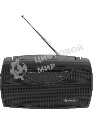 Радиоприемник Vitek VT-3591 (GY) LED индикатор Телескопическая антенна Тип батареек	UM-1