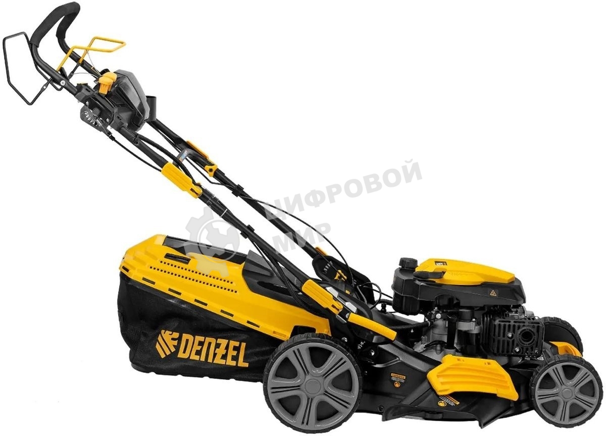 Газонокосилка бензиновая Denzel GLD-520SP-VE, 196 см3,шир 52 см,привод,вариатор,эл.старт, 60 л