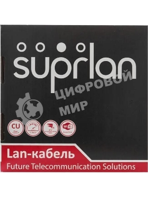 Кабель витая пара U/UTP cat.5e 4х2х24AWG solid Cu PE Out. Premium 305м (м) SUPRLAN 01-0311-2