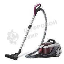 Пылесос BQ VC1610C Xtreme Power серый-фиолетовый, 500/1600 Вт, уборка сухая, пылесборник контейнер 2.5 л