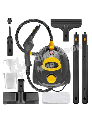 Универсальный отпариватель-пароочиститель Endever Odyssey Q-808, темно-серый/желтый, мощность 1500 Вт, 3,5 бар, бак 700 мл, 85 г/мин, 2 шт/уп.