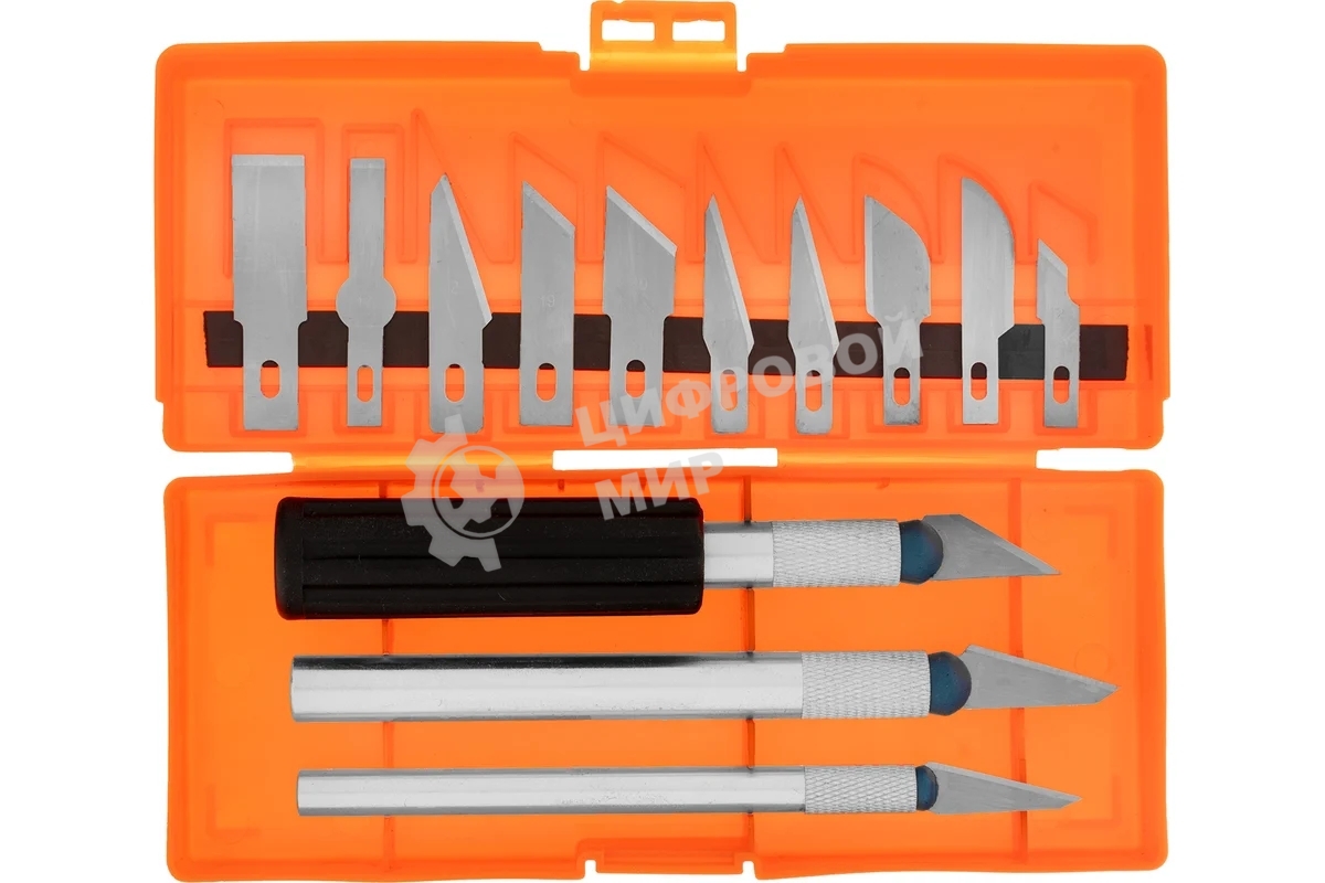 Набор резцов по дереву Sparta пластмассовые рукоятки, 13 шт.