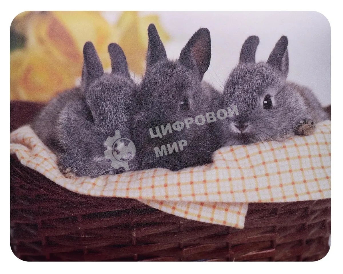 Коврик для мыши Buro BU-M40092 рисунок/кролики