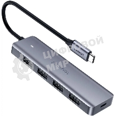 USB-концентратор UGREEN CM219-70336, USB Type-C, USB, USB Type-C