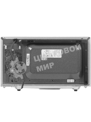 Микроволновая печь CASO MG 20 Ecostyle Ceramic серебристый/черный, 20 л, 700 Вт, переключатели - поворотный механизм