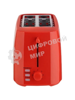 Тостер Energy EN-260 красный, 800 Вт, 2 слота