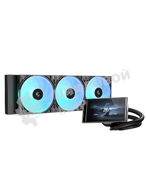 Система водяного охлаждения Deepcool LT360 Vision ARGB черный, алюминий/медь, 2500 об/мин, 33.66 дБ, 4 pin, 350 Вт
