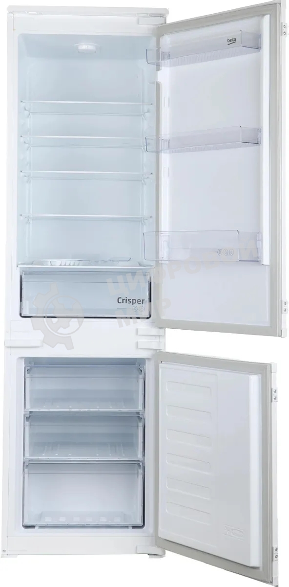 Встраиваемый холодильник Beko BCSA2750 двухкамерный белый
