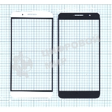 Стекло для Huawei ShotX/Honor 7i белое