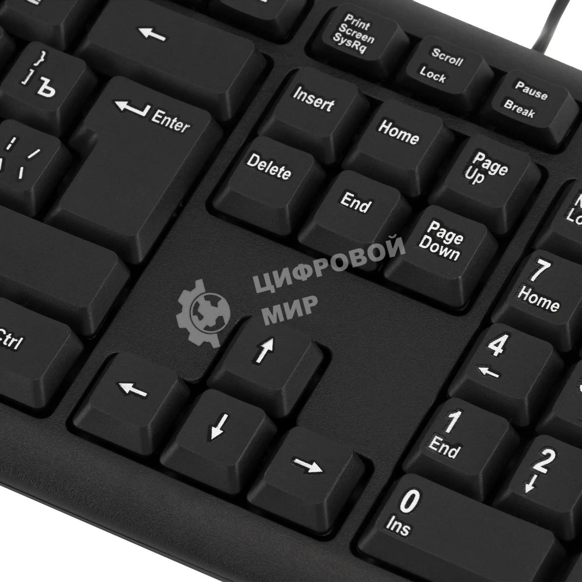 Клавиатура Oklick 180M проводная, USB Type-A, чёрный