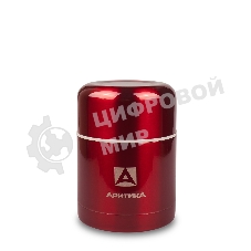 Термос Арктика 302-500 красный, широкое горло 0,5 л для супа и еды, холод/тепло 12 ч