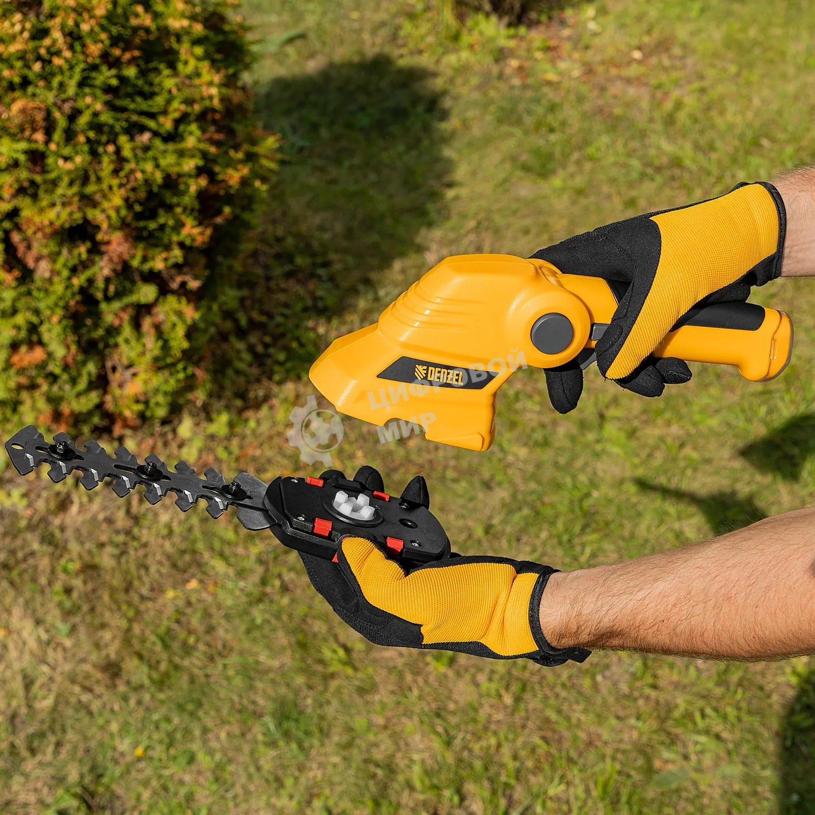 Ножницы-кусторез аккумуляторные Denzel G411 с акк. 3,6В Li-Ion 1,5 А·ч