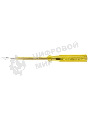 Отвертка индикаторная, желтая ручка 100 - 500 В, 190 мм 56502